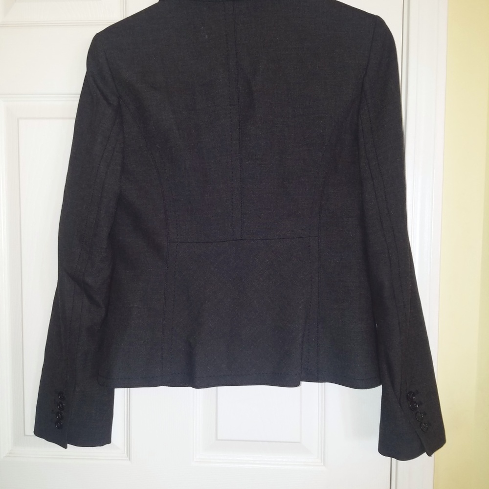 Ann Taylor Loft Gray Blazer Size 6 New Condition - Picture 7 of 8